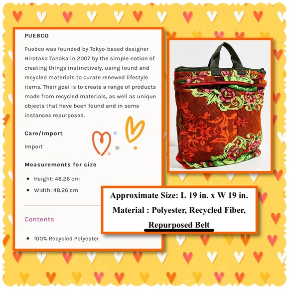 Free People Pueblo Inc. “Mao Helmet” Tote Bag - Picture 4 of 7